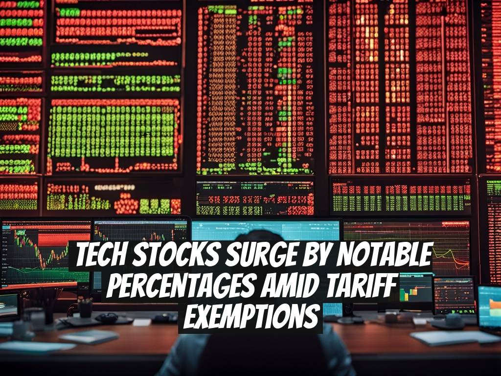 Tech Stocks Surge by Notable Percentages Amid Tariff Exemptions