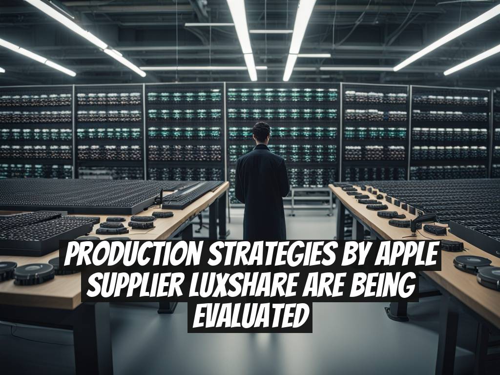 Production Strategies by Apple Supplier Luxshare Are Being Evaluated