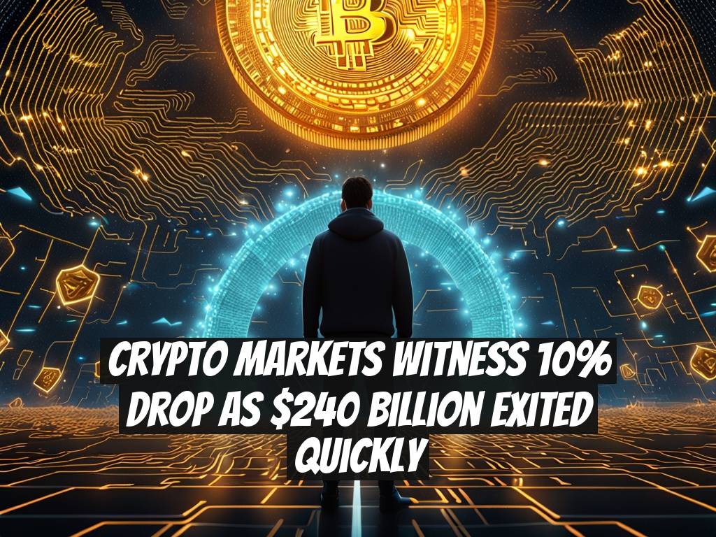 Crypto Markets Witness 10% Drop as $240 Billion Exited Quickly