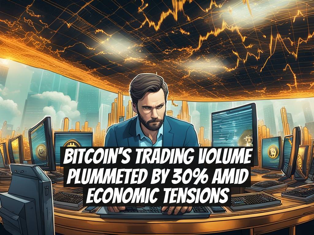 Bitcoin's Trading Volume Plummeted By 30% Amid Economic Tensions