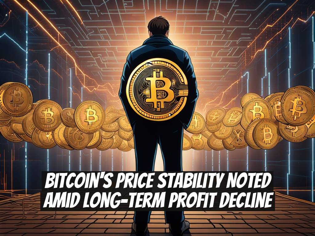 Bitcoin's Price Stability Noted Amid Long-term Profit Decline