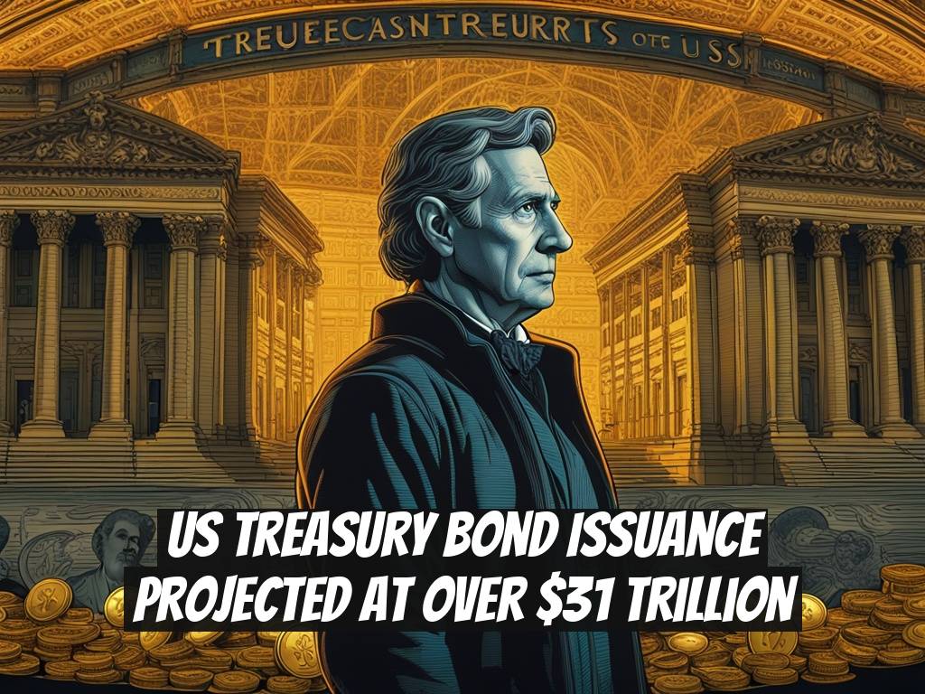 US Treasury Bond Issuance Projected at Over $31 Trillion