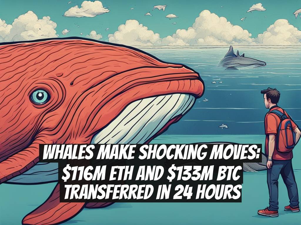 Whales Make Shocking Moves: $116M ETH and $133M BTC Transferred in 24 Hours