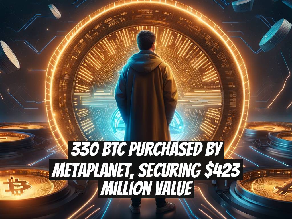 330 BTC Purchased by Metaplanet, Securing $423 Million Value