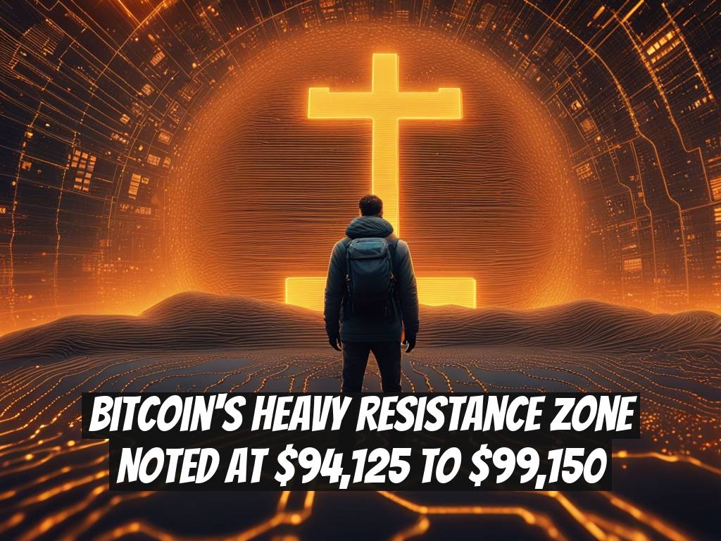 Bitcoin's Heavy Resistance Zone Noted at $94,125 to $99,150