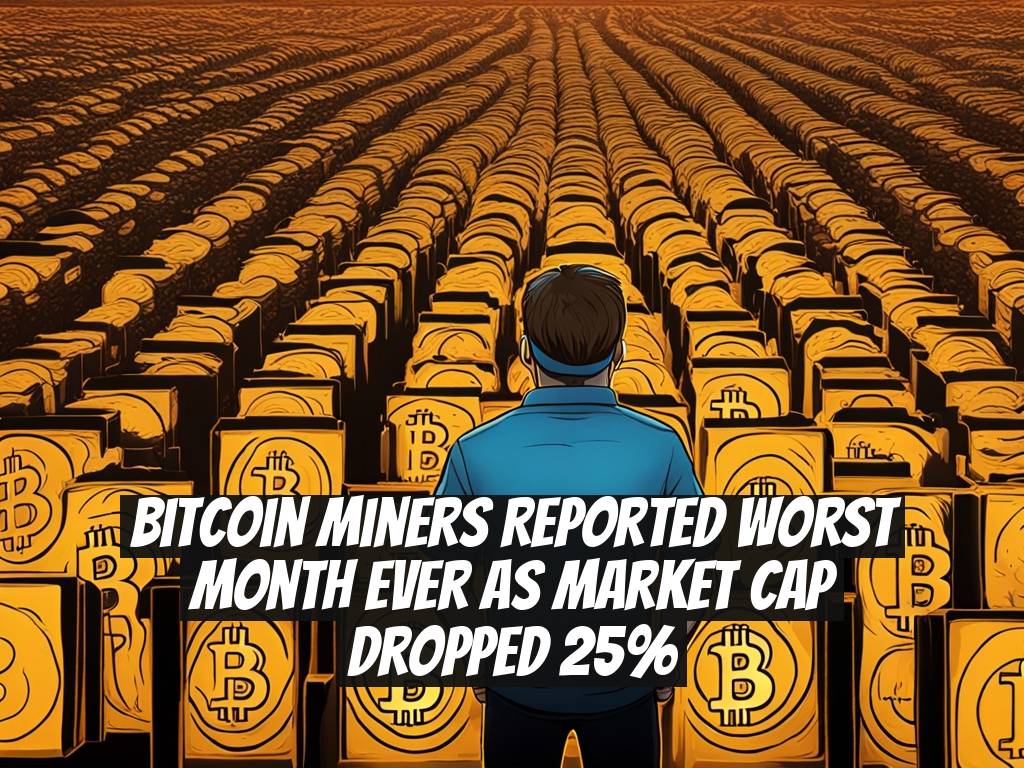 Bitcoin miners reported worst month ever as market cap dropped 25%