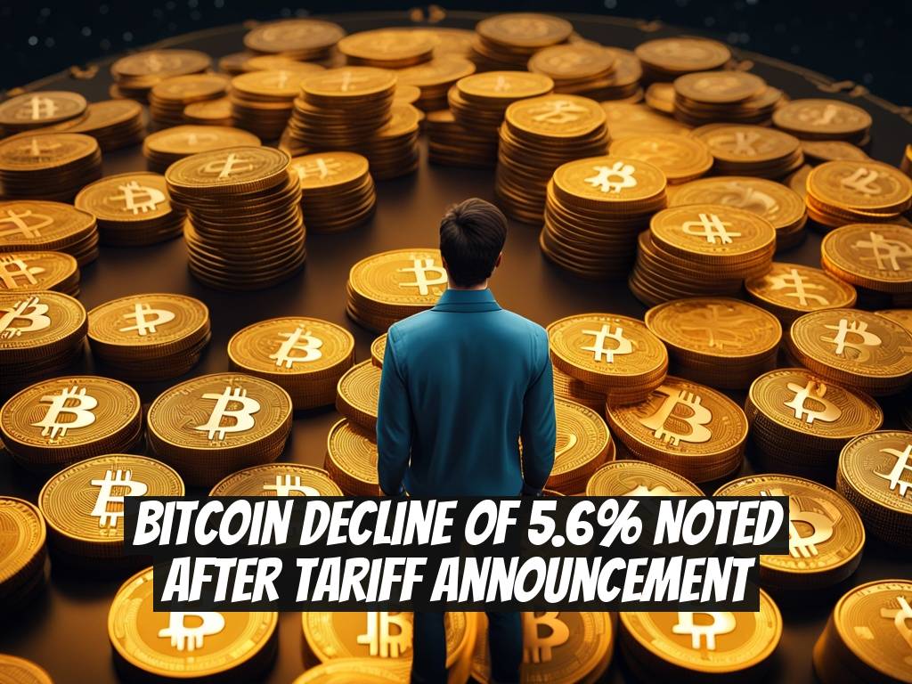 Bitcoin Decline of 5.6% Noted After Tariff Announcement