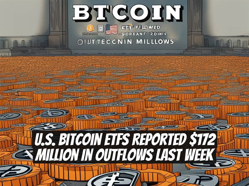 U.S. Bitcoin ETFs Reported $172 Million in Outflows Last Week