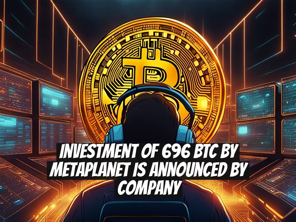 Investment of 696 BTC by Metaplanet is Announced by Company