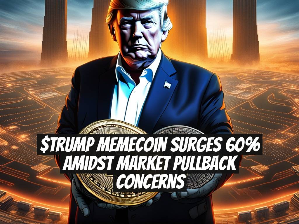 $TRUMP Memecoin Surges 60% Amidst Market Pullback Concerns