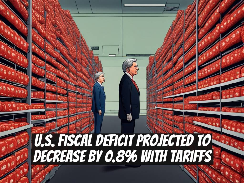 U.S. Fiscal Deficit Projected to Decrease by 0.8% With Tariffs