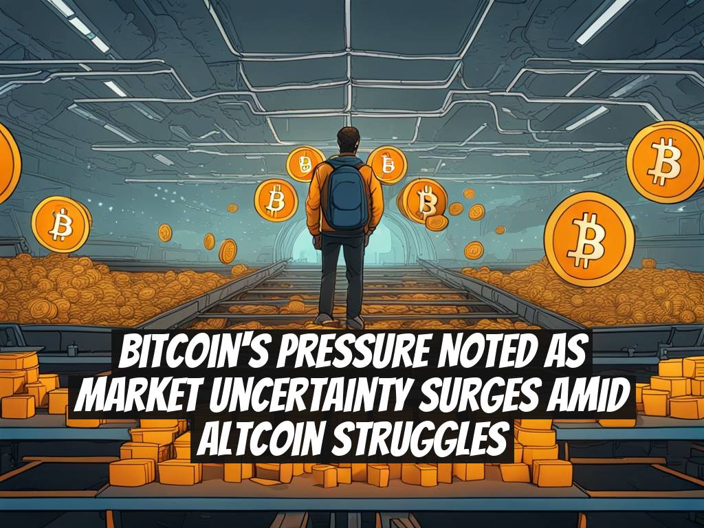 Bitcoin's Pressure Noted as Market Uncertainty Surges Amid Altcoin Struggles
