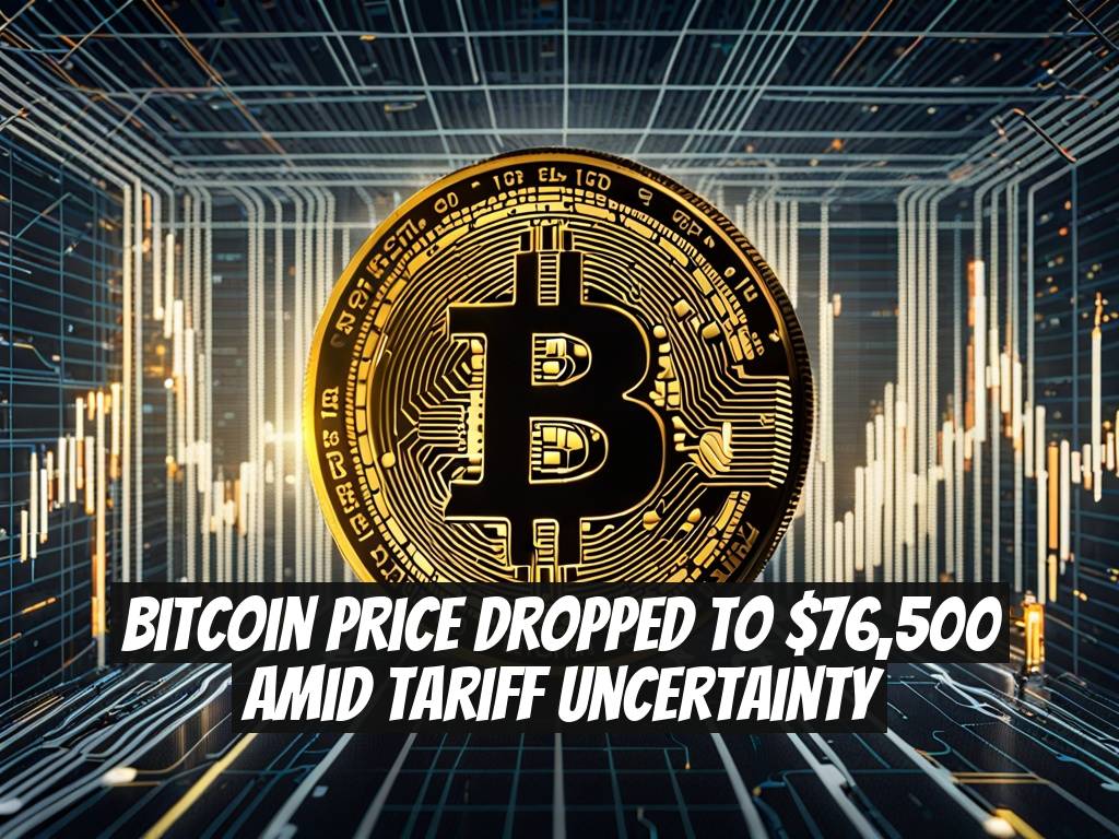 Bitcoin Price Dropped to $76,500 Amid Tariff Uncertainty