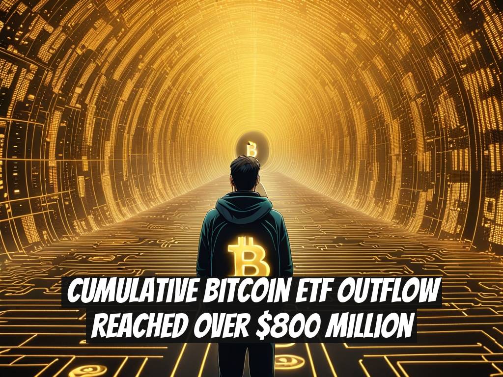 Cumulative Bitcoin ETF Outflow Reached Over $800 Million