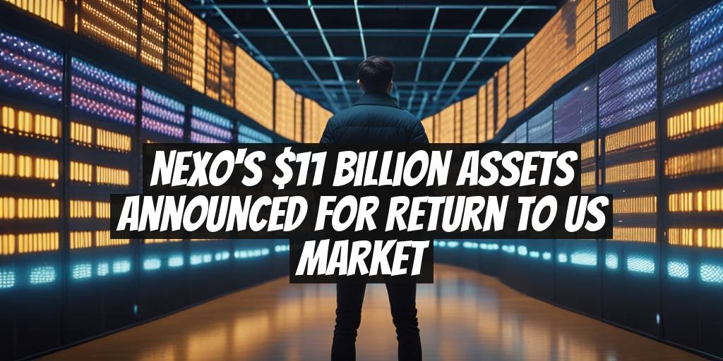 Nexo's $11 Billion Assets Announced for Return to US Market