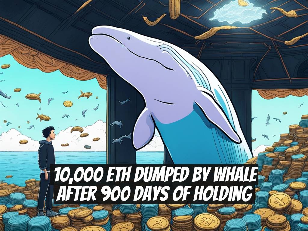 10,000 ETH Dumped by Whale After 900 Days of Holding