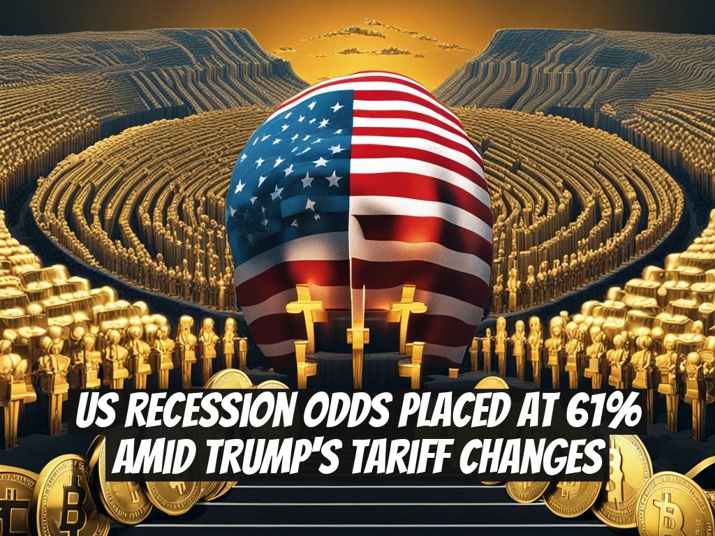 US Recession Odds Placed at 61% Amid Trump's Tariff Changes