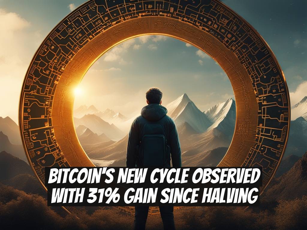Bitcoin's New Cycle Observed with 31% Gain Since Halving