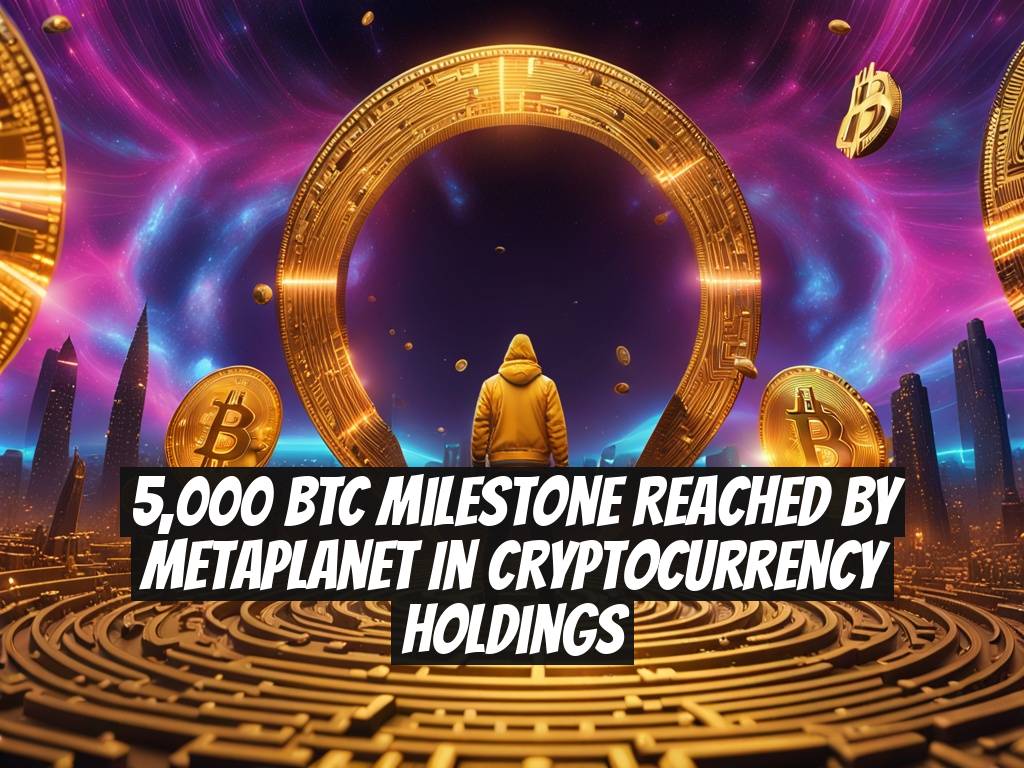 5,000 BTC Milestone Reached by Metaplanet in Cryptocurrency Holdings