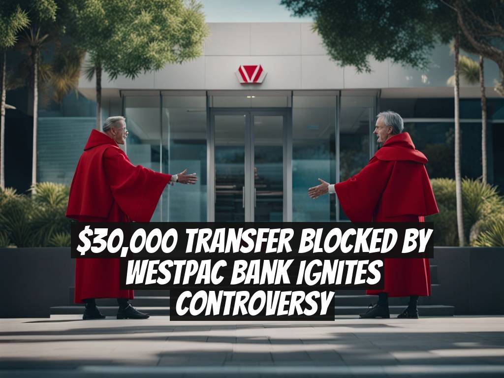 $30,000 Transfer Blocked by Westpac Bank Ignites Controversy