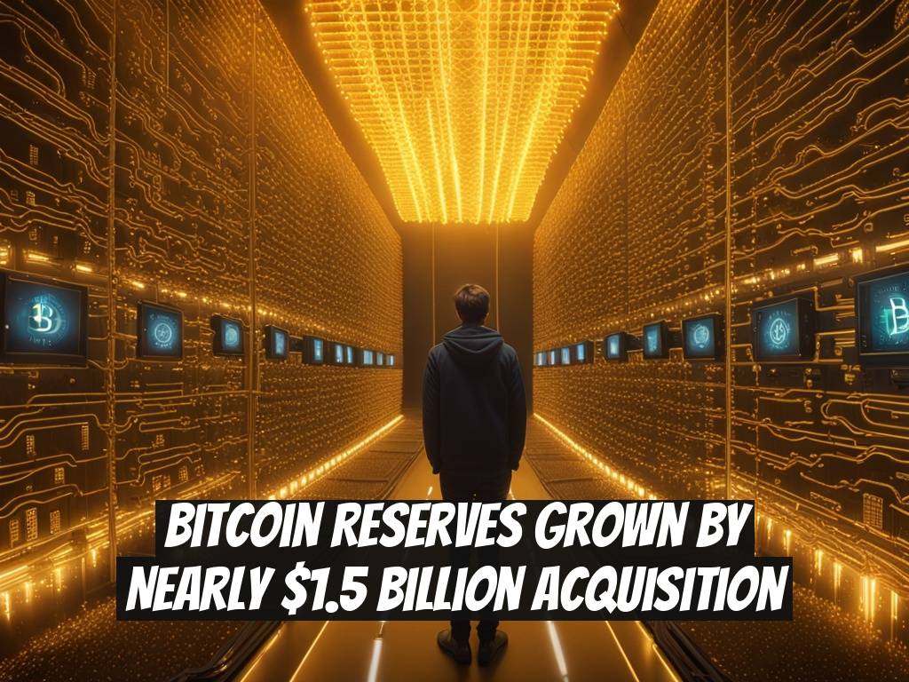 Bitcoin Reserves Grown by Nearly $1.5 Billion Acquisition