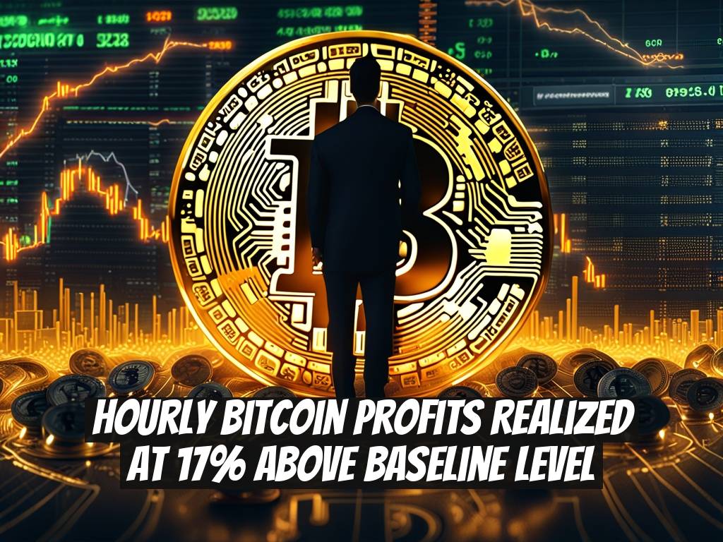 Hourly Bitcoin Profits Realized at 17% Above Baseline Level