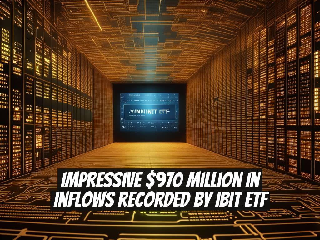 Impressive $970 Million in Inflows Recorded by IBIT ETF