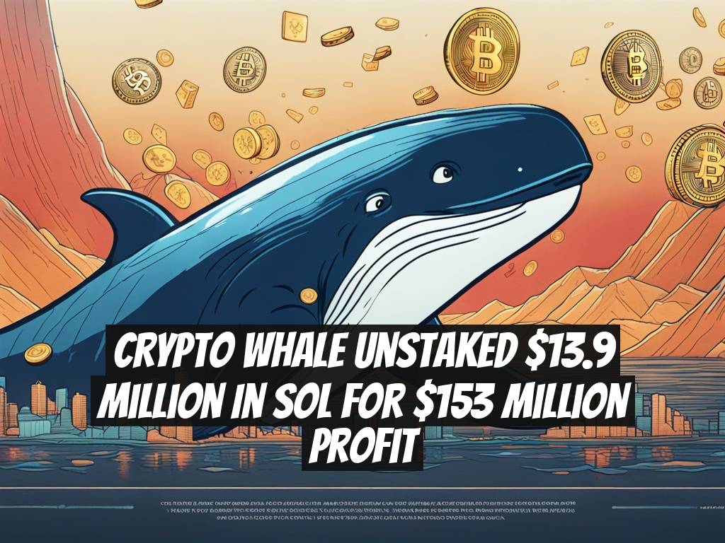 Crypto Whale Unstaked $13.9 Million in SOL for $153 Million Profit
