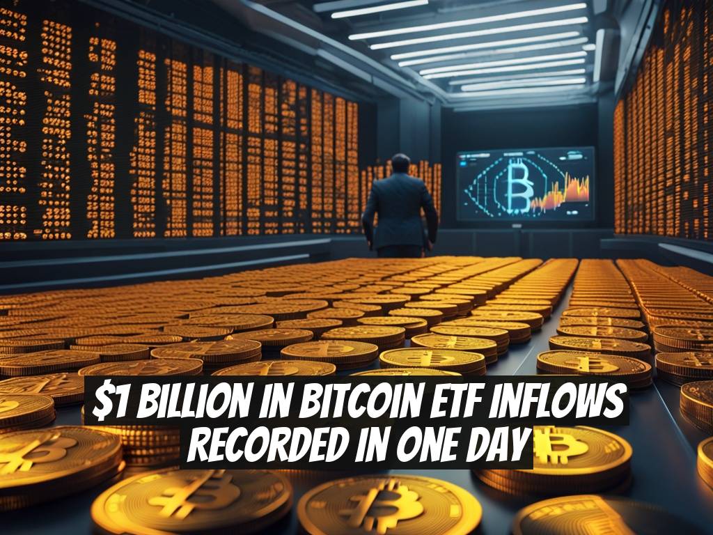 $1 Billion in Bitcoin ETF Inflows Recorded in One Day