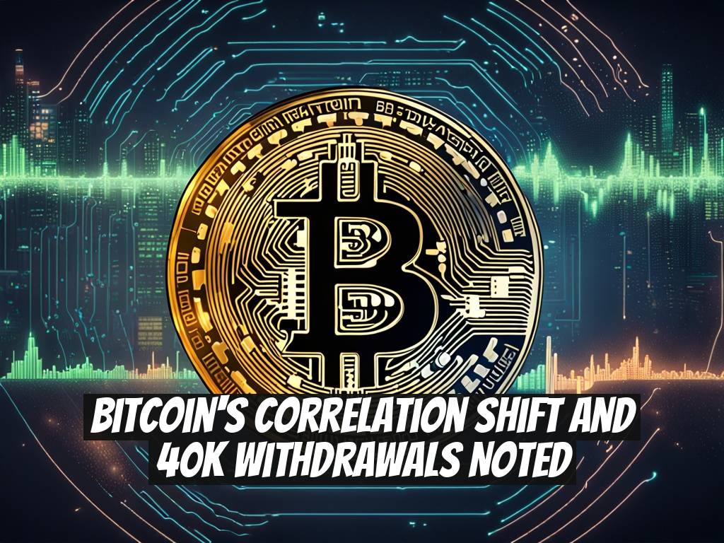 Bitcoin's Correlation Shift and 40K Withdrawals Noted