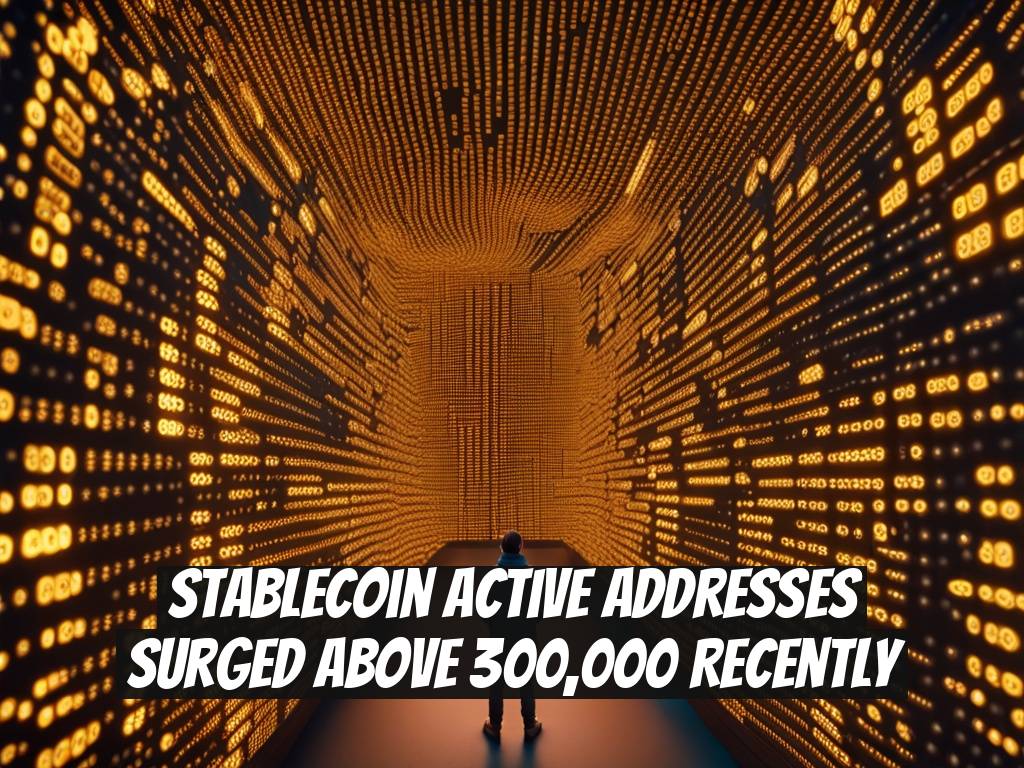 Stablecoin Active Addresses Surged Above 300,000 Recently