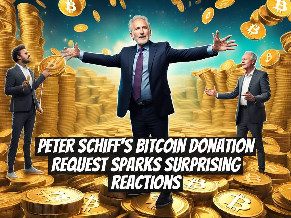 Peter Schiff's Bitcoin Donation Request Sparks Surprising Reactions