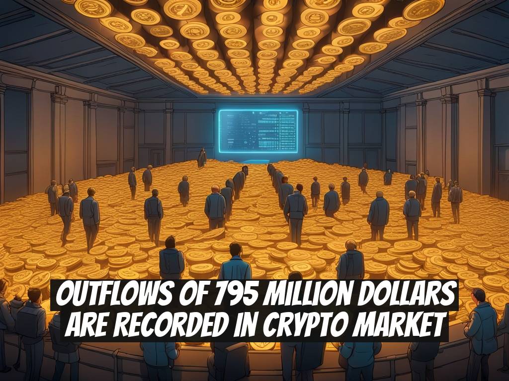 Outflows of 795 Million Dollars Are Recorded in Crypto Market