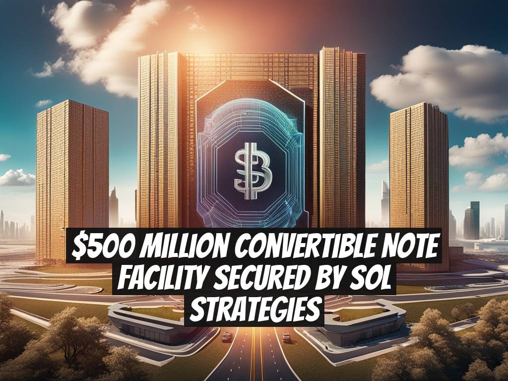 $500 Million Convertible Note Facility Secured by Sol Strategies