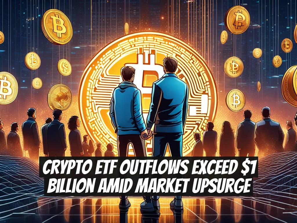 Crypto ETF Outflows Exceed $1 Billion Amid Market Upsurge