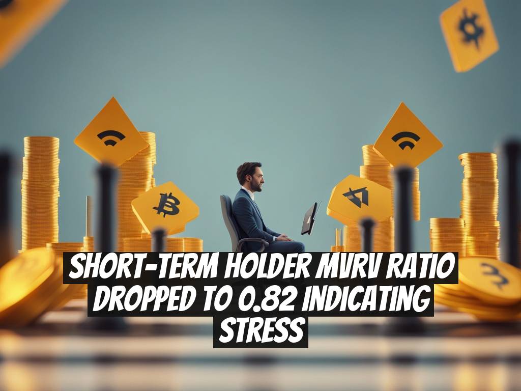 Short-term Holder MVRV Ratio Dropped to 0.82 Indicating Stress