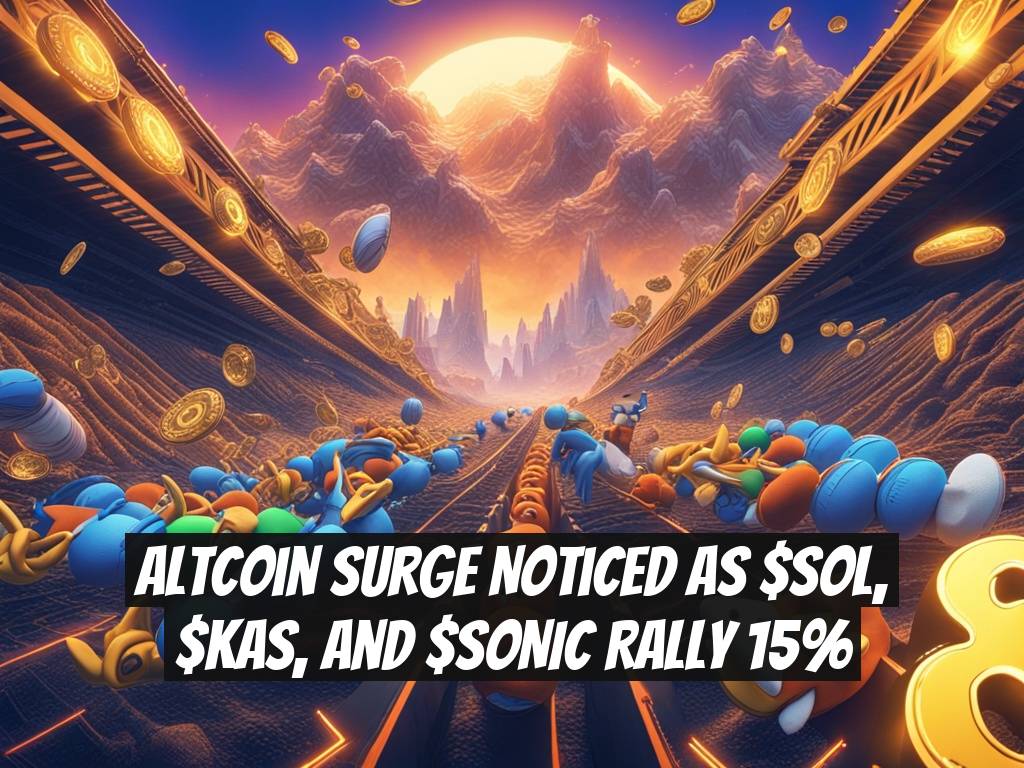 Altcoin Surge Noticed as $SOL, $KAS, and $SONIC Rally 15%