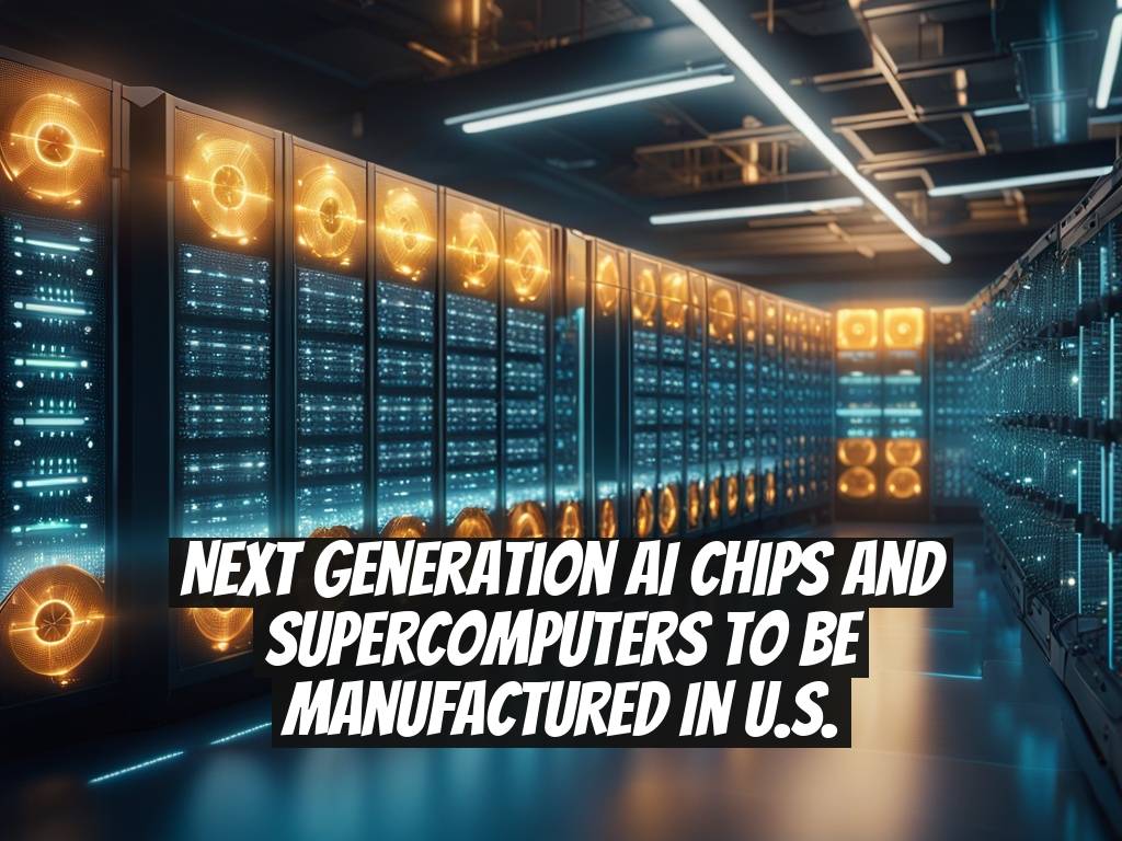 Next Generation AI Chips and Supercomputers to Be Manufactured in U.S.