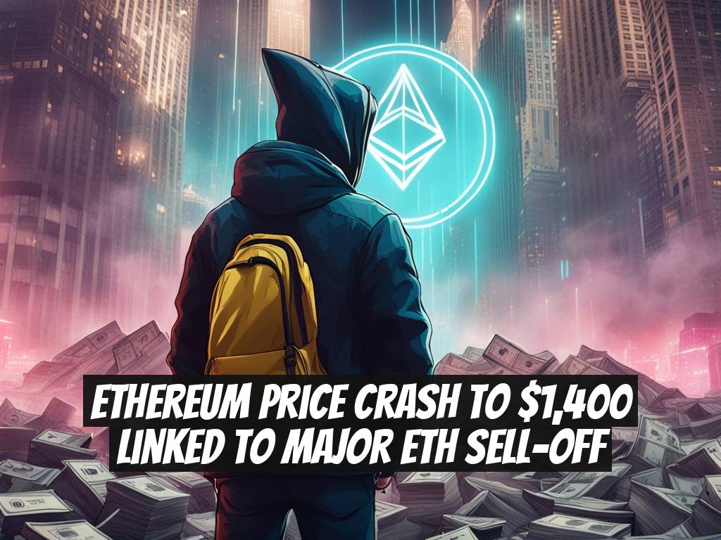 Ethereum Price Crash to $1,400 Linked to Major ETH Sell-Off