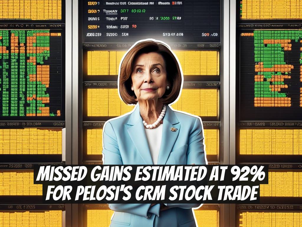 Missed Gains Estimated at 92% for Pelosi's CRM Stock Trade