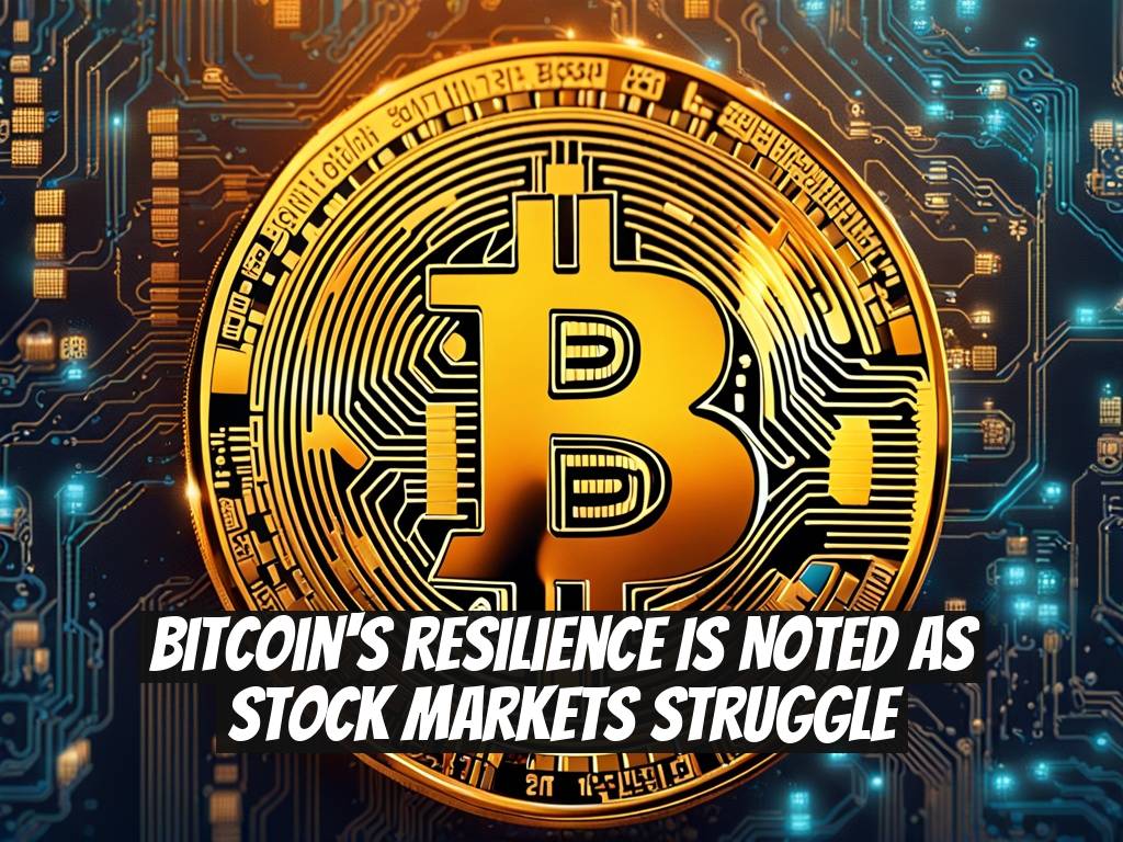 Bitcoin's Resilience is Noted as Stock Markets Struggle