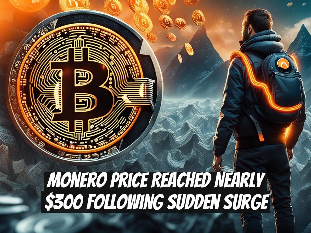 Monero Price Reached Nearly $300 Following Sudden Surge