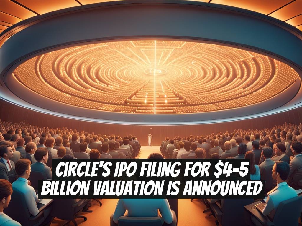 Circle's IPO Filing for $4-5 Billion Valuation Is Announced