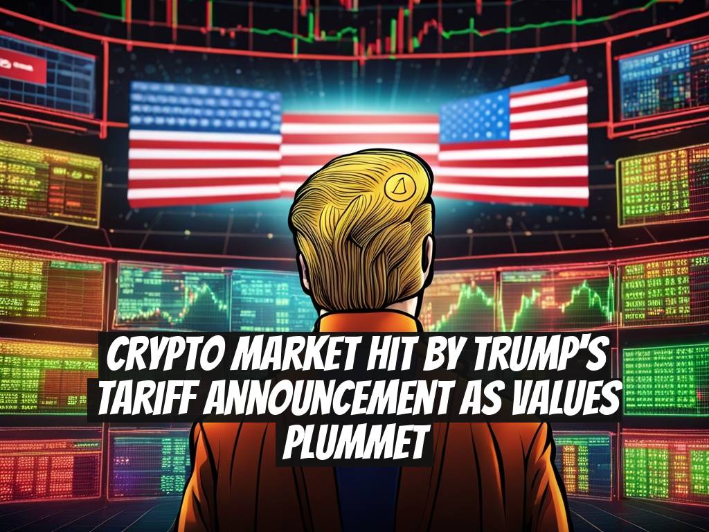 Crypto Market Hit by Trump's Tariff Announcement as Values Plummet