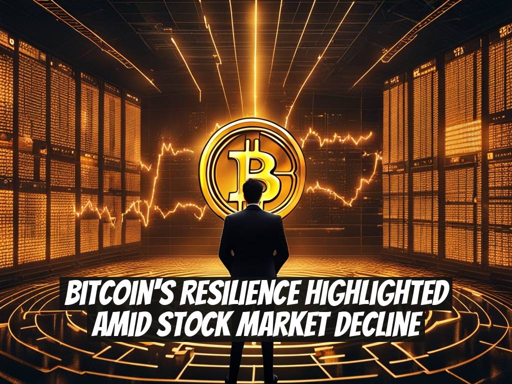 Bitcoin's Resilience Highlighted Amid Stock Market Decline