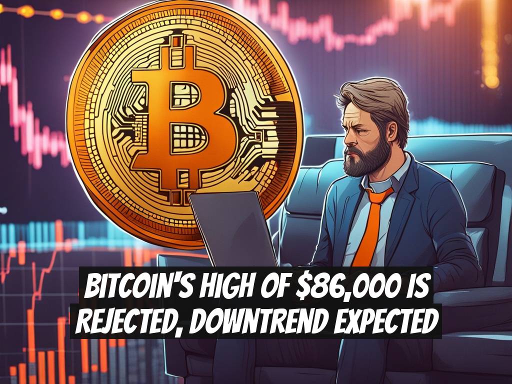Bitcoin's High of $86,000 is Rejected, Downtrend Expected