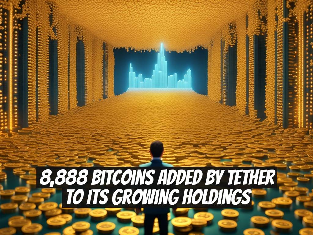 8,888 Bitcoins Added by Tether to Its Growing Holdings