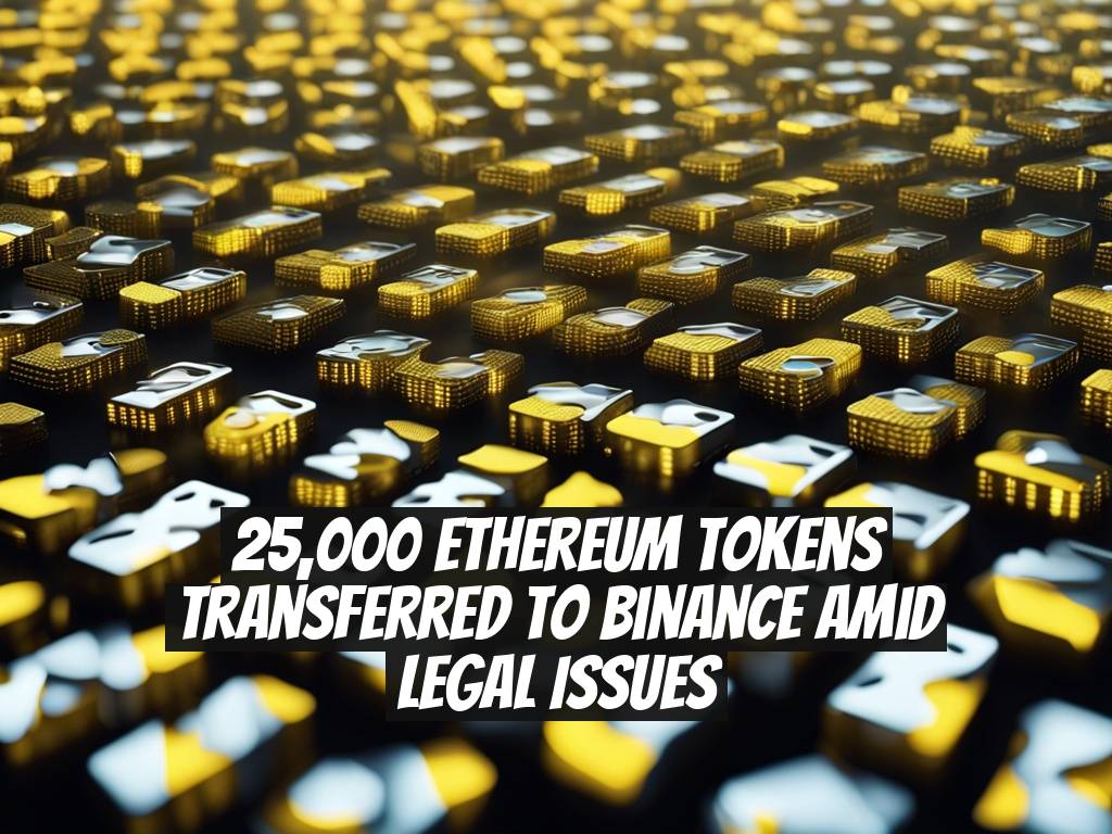 25,000 Ethereum Tokens Transferred to Binance Amid Legal Issues