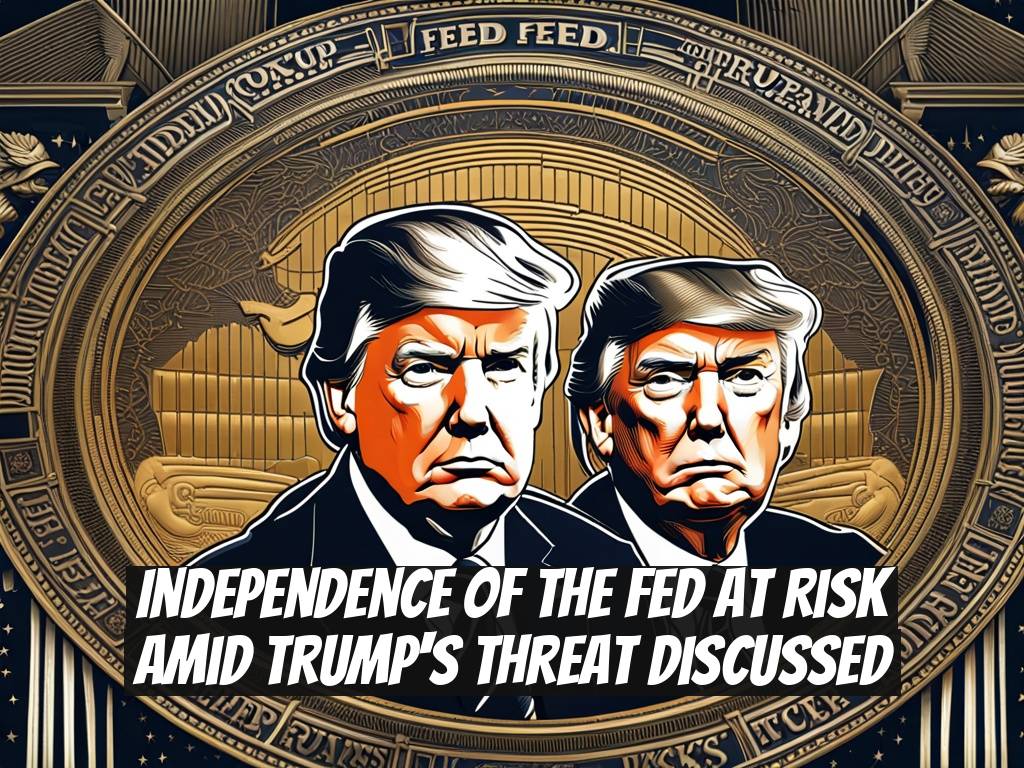 Independence of the Fed at Risk Amid Trump's Threat Discussed