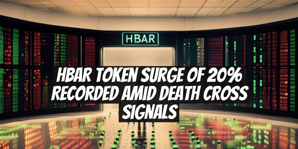 HBAR Token Surge of 20% Recorded Amid Death Cross Signals